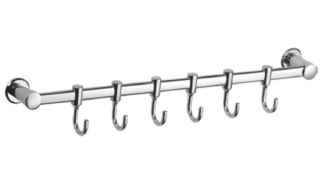 Планка с крючками для полотенец Haiba HB205-6 хром