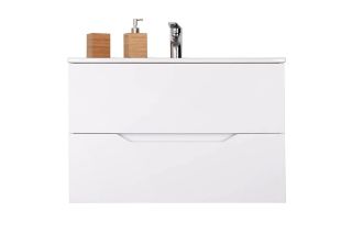 Orange Line Li-80Tuw+Ra тумба с раковиной подвесная, белый матовый