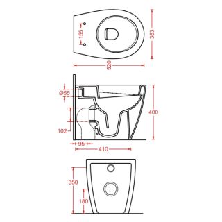 Унитаз Artceram STEP STV002 01 00 белый