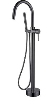 Напольный смеситель для ванны Boheme Uno 469-SGM антрацит глянец