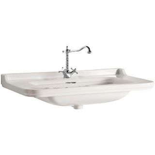 Раковина Kerasan Waldorf  4144K1bi/cr*1 Белая 120 см