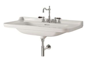 Раковина Kerasan Waldorf  4142K1bi/cr*3 Белая 100 см