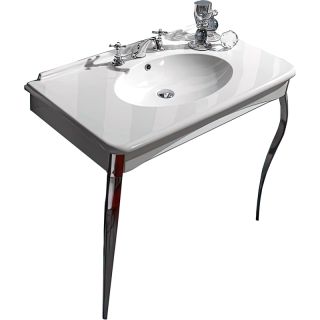 Раковина Kerasan Retro 1049K0 bi*3 cr legs белая 100 см