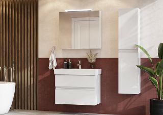 Тумба под раковину Roca Oleta 857640806 76 см Белый глянец