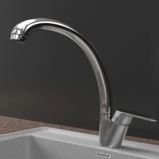 Смеситель для кухни GranFest 3323 хром