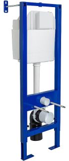 Комплект Berges 4в1 042447: инсталляция ATOM Line 410 кнопка хром глянец унитаз Okus сиденье Okus Slim SO