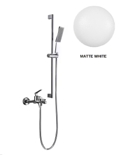 Смеситель для ванны и душа Milleau CRISTAL MLV6223BD-MW белый