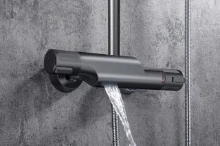 Душевая стойка Milleau Double MLV8223PDD-GN оружейный серый полуглянцевый