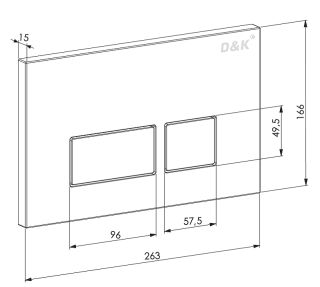 Клавиша смыва DQ Berlin DB1439001 Хром