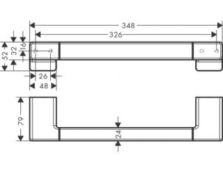Поручень Hansgrohe AddStoris 41744140