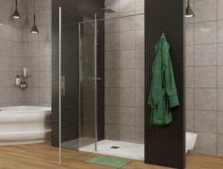 Душевая дверь Allen Brau Priority 160 3.31039.BBA профиль Черный браш