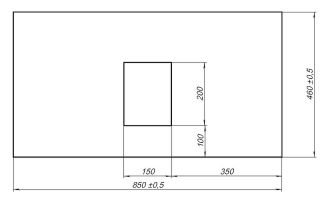 Столешница под раковину Allen Brau Infinity 85 1.21011.GR-S Графит