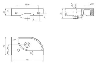 Раковина Cersanit Cameo 63405 45 см