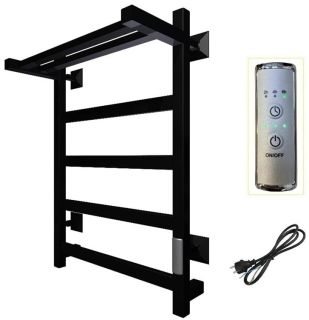 Электрический полотенцесушитель Тругор Пэк сп 20кв П с полкой 60x50см чёрный ПЭКсп20квП/6050чернВГП