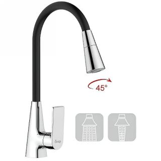 Смеситель для кухни Frap F4471 хром черный