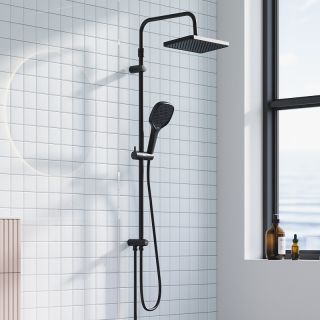 Душевая стойка Damixa Merkur 940000300 Черная матовая