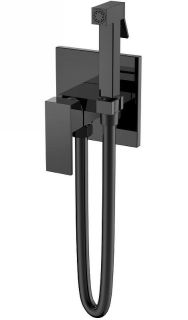 Гигиенический душ Boheme Qubic 477-SGM со смесителем антрацит глянец