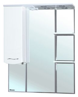 Зеркало-шкаф с подсветкой Bellezza Мари 75см левый белый 00000001156