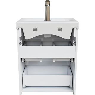 Тумба с раковиной IDDIS Zodiac 50 ZOD5CB0i95K подвесная Белая матовая