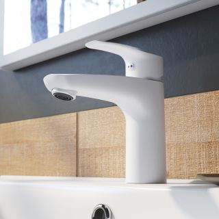 Смеситель для раковины IDDIS Ray белый матовый RAYWT00i01