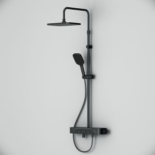 Душевая система AM.PM Func F078F322 с термостатом Черная матовая