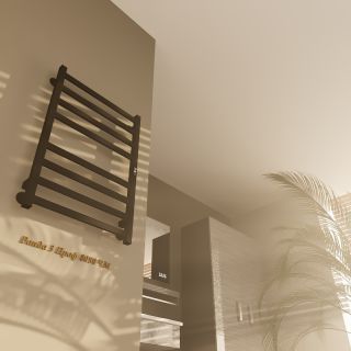 Электрический полотенцесушитель Altasan Ронда 3 Проф Ронда3Проф8050ЧМ Черный муар 80х50