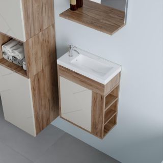 Тумба под раковину Бриклаер Кристалл 4627125416903 40 см латте