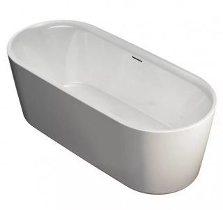 Акриловая ванна Riho Modesty Velvet Fall B090005105 170х76см заполнение через перелив белый матовый
