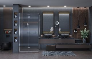 Душевой уголок Ambassador Diamond 12011106R 100x100см правый хром/прозрачное