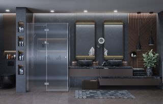 Душевой уголок Ambassador Diamond 12011107L 120x80см левый хром/прозрачное