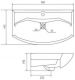 Раковина Акватон Смайл 80см 1WH207783
