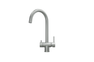 Смеситель для кухни Granula Kitchen Space 7104, СТАЛЬ МАТОВАЯ