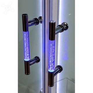 Душевая кабина Deto А09 LED и гидромассажем 90х90х220 см