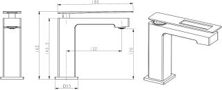 Смеситель для раковины Boheme Q 141-GG.2 золото
