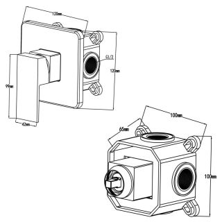 Гигиенический душ Swedbe Platta 5549B со смесителем чёрный