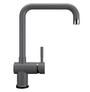 Смеситель для кухни Ulgran Classic U-023-342 с высоким поворотным изливом графит