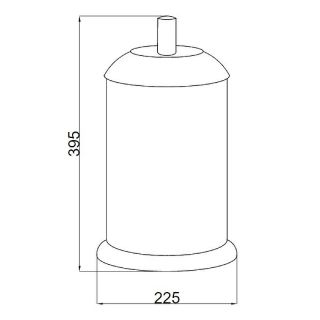 Ведро Boheme Murano 10907-R-CR хром/рубиновый