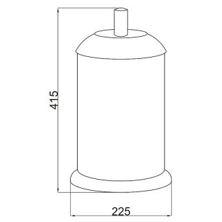 Ведро Boheme Murano 10914-R-G золото/рубиновый