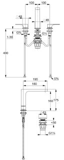 Смеситель для раковины Kludi Decus 543930575 хром