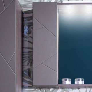 Шкаф навесной с дверью Бриклаер Кристалл 4627125414596 20 см графит