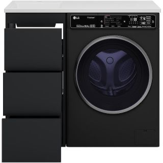 Напольная тумба под раковину Brevita Grafit УТ000015083 100 см Графит матовый