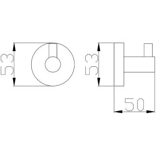 Крючок Rav Slezak Colorado COA0100 Хром
