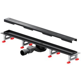 Душевой лоток AM.PM MasterFlow 80 W01SC-P11-080-01BM с Черной матовой решеткой Cut Gradient