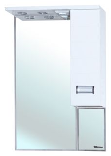 Зеркало-шкаф с подсветкой Bellezza Сиена 60см правый белый 00000001236