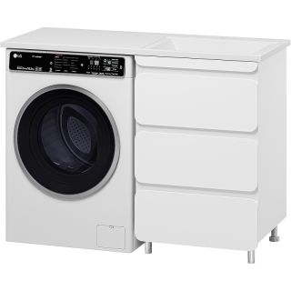 Напольная тумба под раковину Misty Чегет 120 R УТ000013837 белый