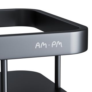 Полка для душа прямая двойная Am.Pm Sense L чёрный матовый A7453222