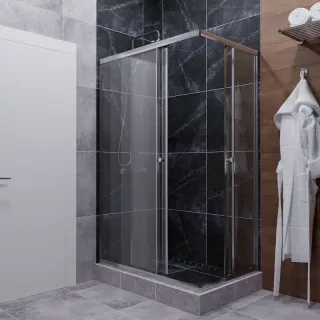 Душевой уголок Triton Вента Щ0000049618 120x80 см профиль хром стекло прозрачное