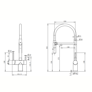 Смеситель для кухни Reflexion Lago RX9901SS полированная сталь