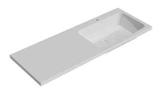 Раковина Misty Kamilla 4627173210010 белая правая 120 см