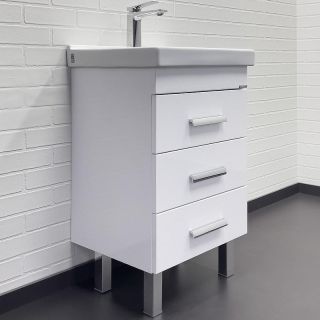 Тумба с раковиной Comforty Никосия 00-00018023 50 см белый